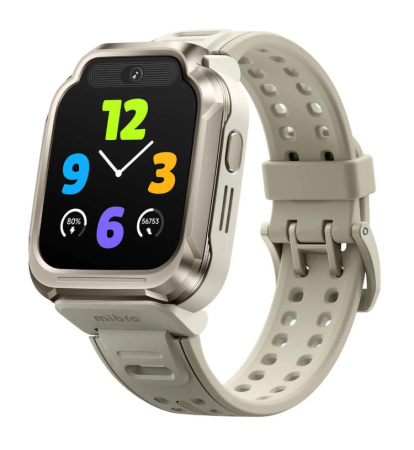 Дитячий годинник-телефон Mibro S1, 1.68", 360x390, GPS, 8MP+5MP, 900мА·год, 2АТM, пісочно-золотий - фото 1