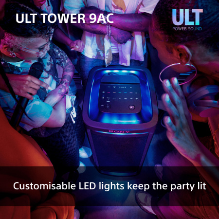 Акустична система Sony ULT TOWER 9AC 2.0, BT 5.3, LED, Party Connect, SBC, AAC, LDAC - фото 18