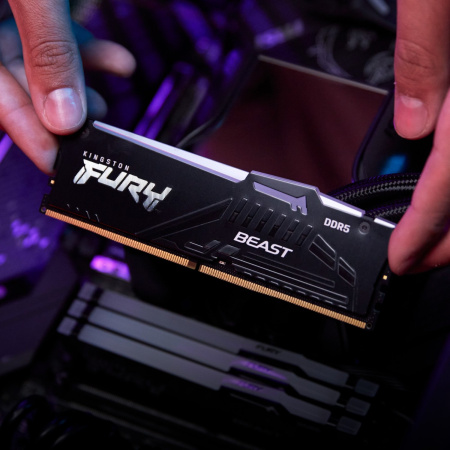 Kingston Пам'ять ПК DDR5 16GB 5600 FURY Beast RGB - фото 7