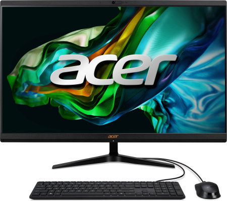 Acer Комп'ютер персональний моноблок Aspire C27-1800 27" FHD, Intel i5-12450H, 16GB, F1024GB, UMA, WiFi, кл+м, без ОС, чорний - фото 1