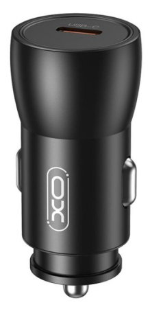Автомобільний зарядний пристрій XO CC57 25W Metal Car Charger Type-C PD Black - фото 4