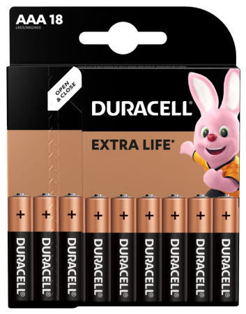 Лужні батарейки Duracell AAA, 18 шт. - фото 5