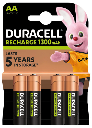 Акумулятори Duracell Rechargeable AA 1300 mAh, 4 шт. - фото 5