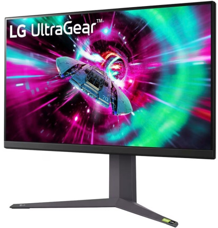 Монітор LG 31.5" 32GR93U-B 2xHDMI, DP, USB, Audio, IPS, 3840x2160, 144Hz, 1ms, DCI-P3 95%, G-SYNC, FreeSync, Pivot, HDR400 - фото 4