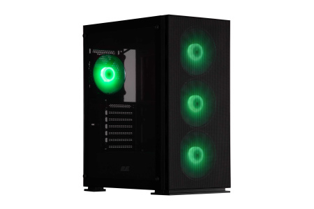 Корпус 2E GAMING Virtus Neo G3301N без БЖ 2xUSB3.0, 1xUSB2.0, 3x140мм ARGB, 1x120мм ARGB, VGA 340мм, LCS ready, контролер з пультом, TG Side Panel, ATX, чорний - фото 3 Корпус 2E GAMING Virtus Neo G3301N без БЖ 2xUSB3.0, 1xUSB2.0, 3x140мм ARGB, 1x120мм ARGB, VGA 340мм, LCS ready, контролер з пультом, TG Side Panel, ATX, чорний - фото 3