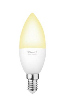 Trust Лампа розумна E14 470 Lumen, 1800-6500k, білий