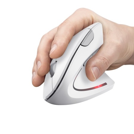 Миша Trust Verto Ergonomic, WL, білий - фото 6