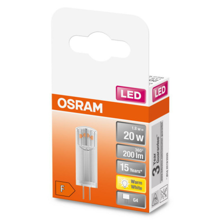 Лампа OSRAM LED G9 1.8Вт 2700К 200Лм PIN20 12В - фото 2