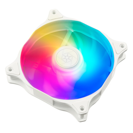 Корпусний вентилятор SilverStone Air Blazer 120RW-ARGB, 120мм, 600-2200rpm, 4pin PWM, 3pin +5VARGB, 7.4-35.6dBa, білий - фото 7