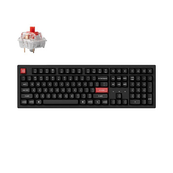 Keychron Клавіатура механічна K10 PRO 100Key, K pro Red, WL/BT/USB-A, EN/UKR, RGB, чорний