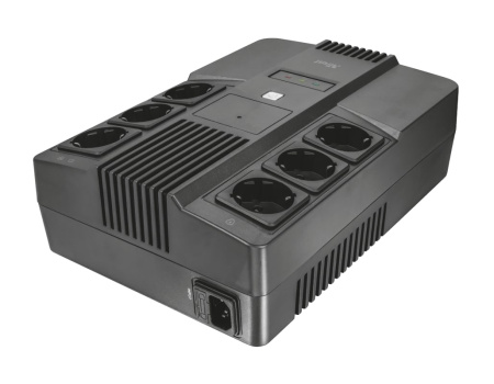 Trust Джерело безперебійного живлення Maxxon 800VA UPS with 6 standard wall power outlets BLACK - фото 2