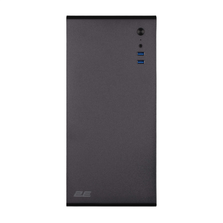 Корпус 2E Credo V200B без БЖ, 2xUSB3.0, 1x80мм, VGA 250мм, mATX, чорний - фото 2