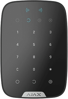 Бездротова сенсорна клавіатура Ajax Keypad Plus, jeweller, бездротовий, чорний (26077.83.BL1)