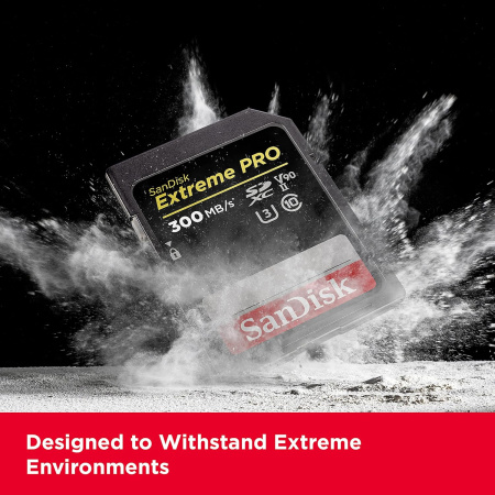SanDisk Карта пам'яті SD 128GB C10 UHS-II U3 R300/W300MB/s Extreme Pro V90 - фото 2