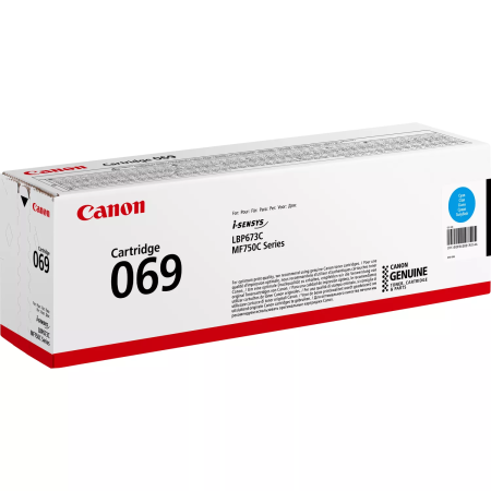 Картридж Canon 069 MF752Cdw/MF754Cdw/LBP673Cdw Cyan (1900 стор) - фото 2