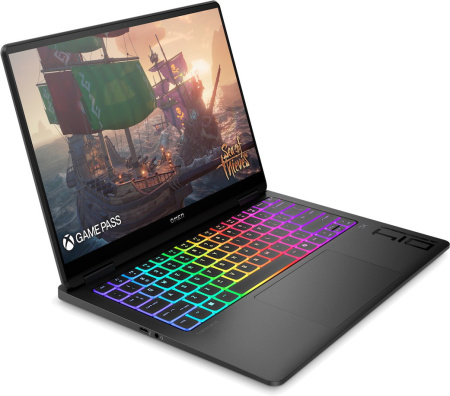 Ноутбук HP OMEN Transcend 14-fb1005ua 14" 3K OLED, Intel U9-285H, 32GB, F1TB, NVD5070-8, DOS, чорний - фото 2