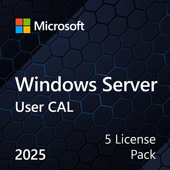 Microsoft Windows Server 2025 CAL 5 User англ, ОЕМ без носія Microsoft Windows Server 2025 CAL 5 User англ, ОЕМ без носія