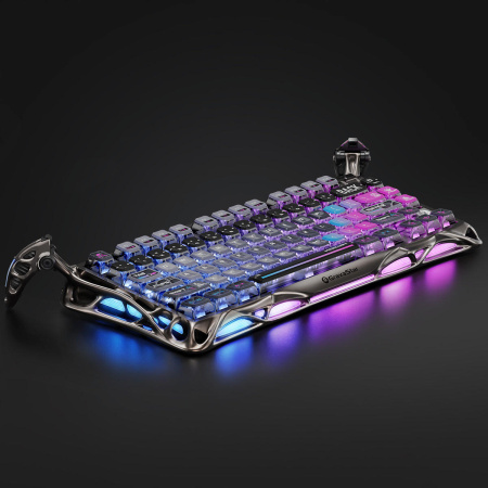 Клавіатура механічна GravaStar Mercury K1 Pro 80keys, GravaStar x Kailh Speedy Mint, BT/WL/USB, cyberpunk - фото 6