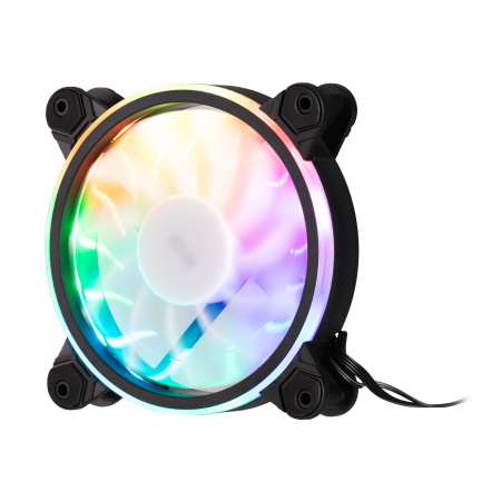 Корпусний вентилятор 2E GAMING Air Cool ACF1206-ARGB, 120мм, 1200rpm, 6pin, 25dBa, чорний - фото 1