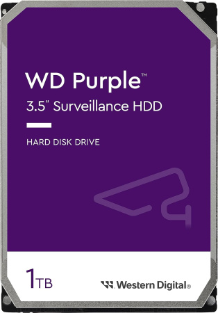 WD Жорсткий диск 1TB 3.5" 5400 64MB SATA Purple Surveillance - фото 1
