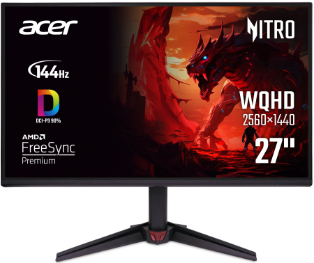 Монітор Acer 27"VG270UP6bmiipx 2xHDMI, DP, MM, IPS, 2560x1440, 144Hz, 1ms - фото 1