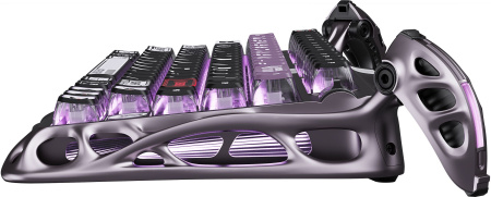 Клавіатура магнітна GravaStar Mercury V75 Pro 80keys, GravaStar x Gateron Jade Gaming, USB-A, 8k, RGB, Iron Purple - фото 21