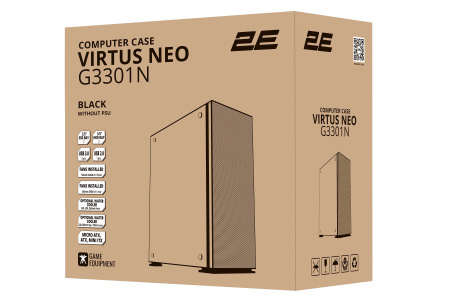 Корпус 2E GAMING Virtus Neo G3301N без БЖ 2xUSB3.0, 1xUSB2.0, 3x140мм ARGB, 1x120мм ARGB, VGA 340мм, LCS ready, контролер з пультом, TG Side Panel, ATX, чорний - фото 24 Корпус 2E GAMING Virtus Neo G3301N без БЖ 2xUSB3.0, 1xUSB2.0, 3x140мм ARGB, 1x120мм ARGB, VGA 340мм, LCS ready, контролер з пультом, TG Side Panel, ATX, чорний - фото 24
