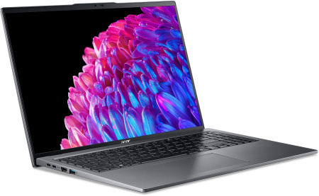 Acer Ноутбук Swift Go 16 SFG16-72 16" 3.2K OLED, Intel U7-155H, 32GB, F1TB, UMA, Lin, сірий - фото 3 Acer Ноутбук Swift Go 16 SFG16-72 16" 3.2K OLED, Intel U7-155H, 32GB, F1TB, UMA, Lin, сірий - фото 3