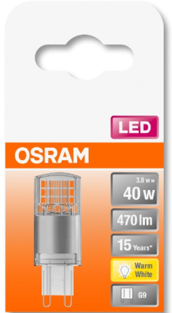 Лампа OSRAM LED G9 4.2Вт 470Лм 2700К PIN40 - фото 4