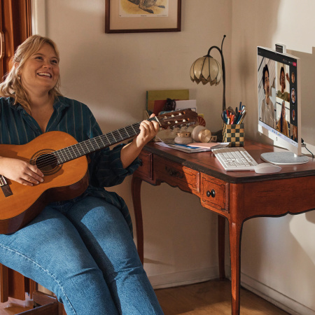 Комп'ютер персональний моноблок HP All-in-One 27" FHD IPS AG, Intel U7-155U, 16GB, F512GB, UMA, WiFi, кл+м, DOS, білий - фото 2