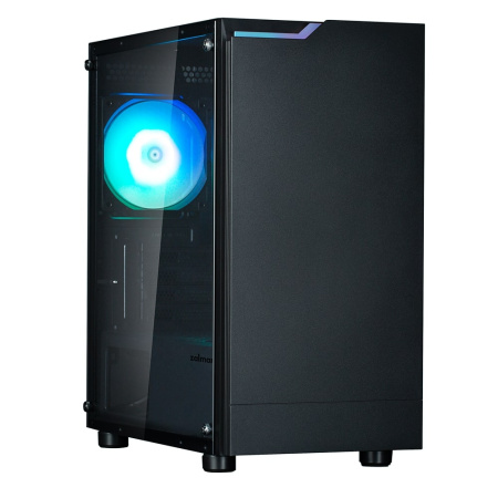 Zalman Корпус T4 Plus без БЖ, 2xUSB3.0, 1xUSB2.0, 1x120мм ARGB, VGA 3200мм, mATX, чорний - фото 2