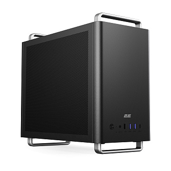 Корпус 2E Credo Mesh V300B-MH без БЖ, 2xUSB3.0, 1х USB 2.0, 1xUSB Type-C, 1x90мм, VGA 310мм, mATX, чорний