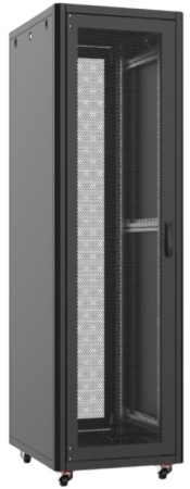 Шафа MIRSAN 19", 42U, GTN SERVER, перфоровані двері, 600x800 мм, максимально 1000 кг, чорна - фото 1