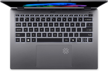 Ноутбук Acer Swift Go 14 SFG14-64 14" WUXGA OLED, AMD R5-340, 16GB, F512GB, UMA, Win11, сріблястий - фото 11