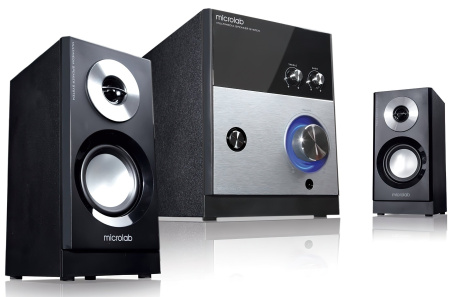 Акустична система MICROLAB M-880 2.1, 59W, mini-jack, чорний - фото 1