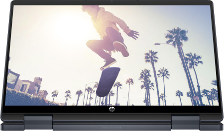 HP Ноутбук Pavilion x360 14-ek2005ua 14" FHD IPS Touch, Intel 5-120U, 16GB, F512GB, UMA, DOS, синій - фото 5