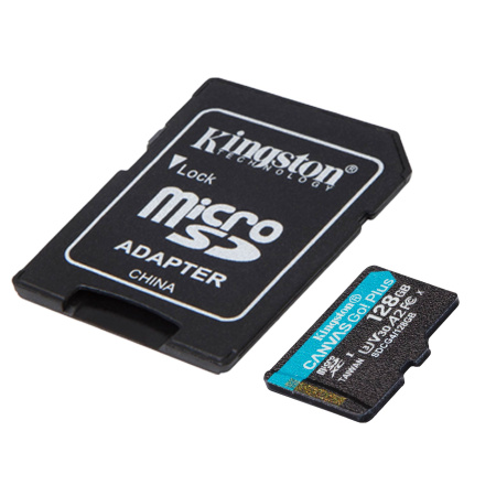 Kingston Карта пам'яті microSD 128GB C10 UHS-I U3 A2 V30 R200MB/s + SD - фото 2 Kingston Карта пам'яті microSD 128GB C10 UHS-I U3 A2 V30 R200MB/s + SD - фото 2