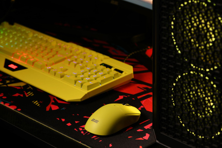 2E Gaming Миша MG355 WL, RGB, USB-A/WL, жовтий - фото 4