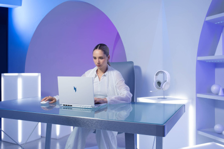 Acer Ноутбук Nitro V 14 ANV14-61 14.5" WQXGA IPS, AMD R7-8845HS, 32GB, F1TB+F1TB, NVD4050-6, Lin, білий - фото 15