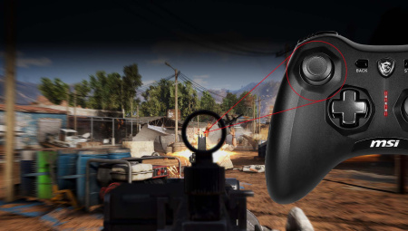 Геймпад MSI Force GC20 V2, USB-A, чорний - фото 2