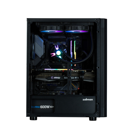 Zalman Корпус I4, без БЖ, 2xUSB3.0, 1xUSB2.0, 6x120мм, VGA 320мм, LCS ready, Mesh Side/Front Panel, ATX, чорний - фото 8