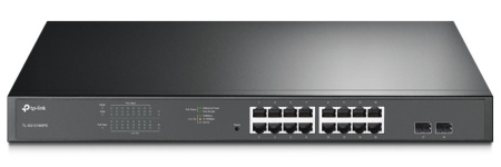 Комутатор TP-LINK TL-SG1218MPE 16xGE (16xPoE), 2xSFP, 192Вт, WebSmart - фото 1