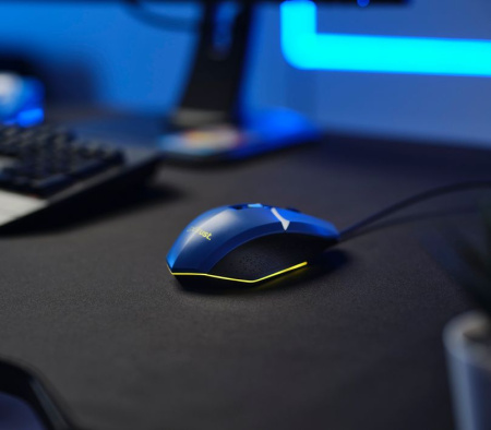 Миша Trust GXT 109 Felox, RGB, USB-A, синій - фото 11