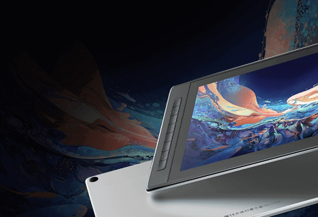 Графічний монітор Huion 13,3" Kamvas Pro 13,2.5K USB-C,чорний - фото 2
