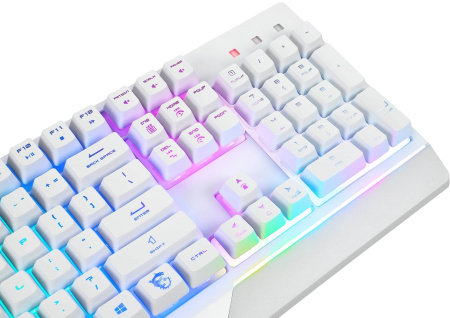 Геймерська клавіатура MSI Vigor GK30 WHITE UA, білий - фото 7