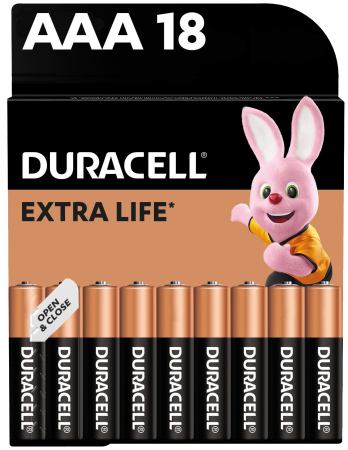 Лужні батарейки Duracell AAA, 18 шт. - фото 1