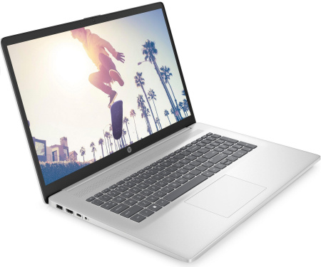 HP Ноутбук 17-cn4006ua 17.3" FHD IPS AG, Intel 5-120U, 16GB, F512GB, UMA, DOS, сріблястий - фото 2