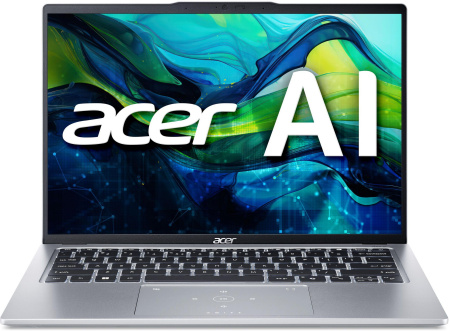 Acer Ноутбук Swift Go 14 SFG14-73 14" 2.8K OLED, Intel U7-155H, 32GB, F1TB, UMA, Win11, сріблястий - фото 1
