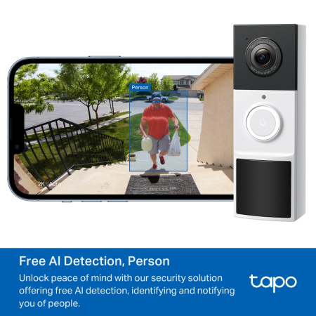 Розумний відеодзвоник з акумулятором TP-LINK Tapo D210 - фото 5