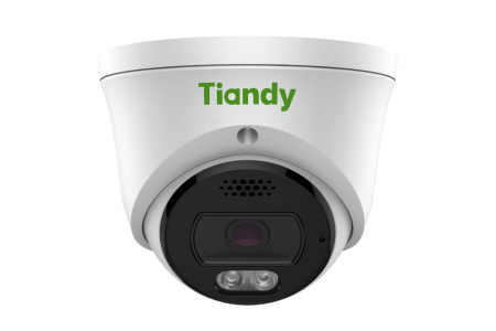 Tiandy Камера IP TC-C38XQ Spec:I3W/E/Y/2.8mm/V4.2, 8MP, EW, Color Maker Turret, 2.8mm, f/1.6, LED15m, IR30m, DC12V, PoE, IP66, Speaker - фото 1